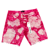 Purple Brand Carmine Layered bleach Jean Shorts